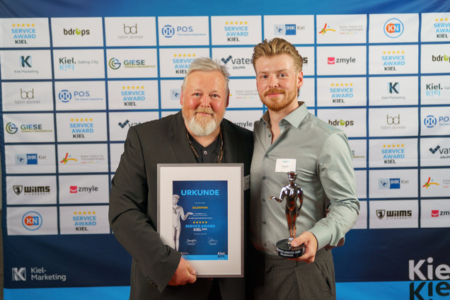 Gildepark Veranstaltungen mit dem Service-Award in der Kategorie Gastronomie